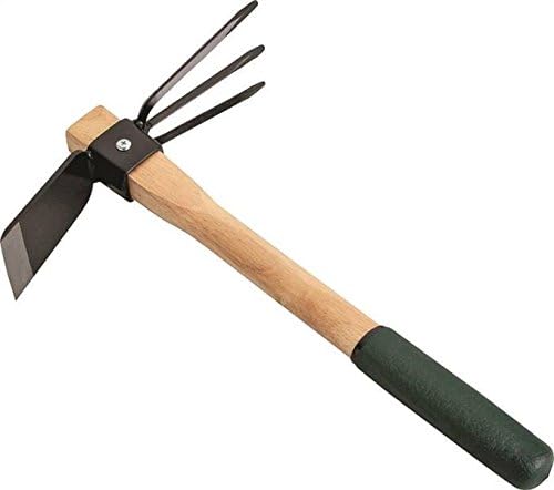 Tools Hoe & Cultivator Hand Tiller, Carbon Steel Blade with Rubber Grip
