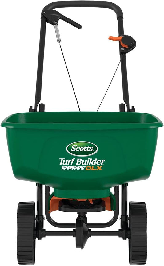 Turf Builder EdgeGuard DLX Broadcast Spreader, Green