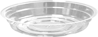 20 Pack Clear Plant Saucers - Flower Pot Water Trays for Indoor & Outdoor Plants