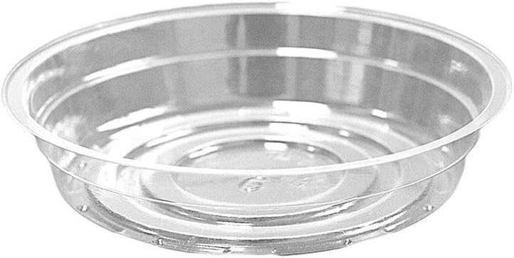 20 Pack Clear Plant Saucers - Flower Pot Water Trays for Indoor & Outdoor Plants