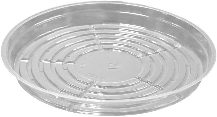 20 Pack Clear Plant Saucers - Flower Pot Water Trays for Indoor & Outdoor Plants
