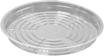 20 Pack Clear Plant Saucers - Flower Pot Water Trays for Indoor & Outdoor Plants