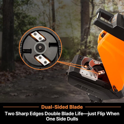 Electric Wood Chipper 1.8'' Cutting Diameter with Bag, FD1503