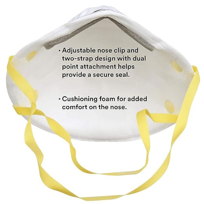 3M Particulate Disposable Respirator 8210, N95, Pack of 20, NIOSH APPROVED