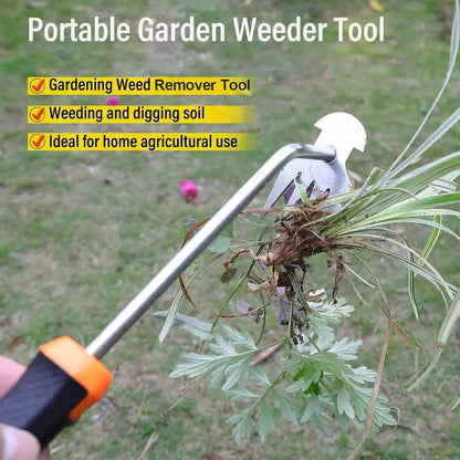 Portable Weed Remover Tool – Hand Weeder for Garden, Backyard & Vegetable Planting