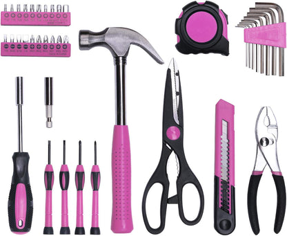 40-Piece Household Tool Kit for Women, Essential Tools for Home & Office