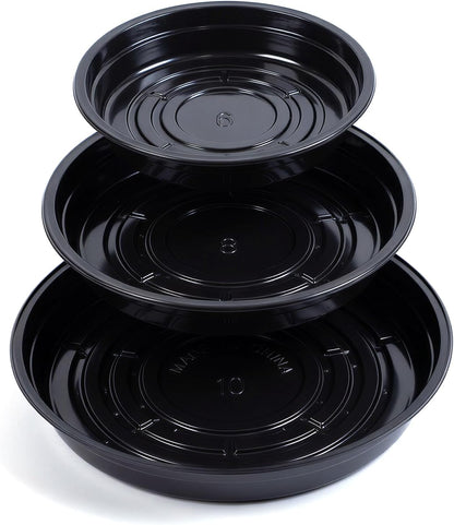 20 Pack Clear Plant Saucers - Flower Pot Water Trays for Indoor & Outdoor Plants