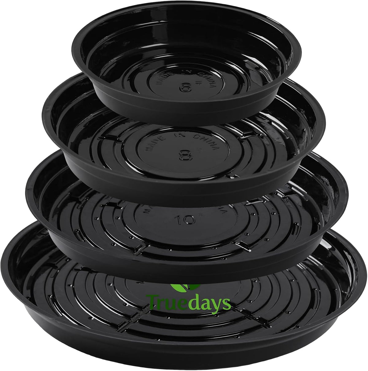 20 Pack Clear Plant Saucers - Flower Pot Water Trays for Indoor & Outdoor Plants