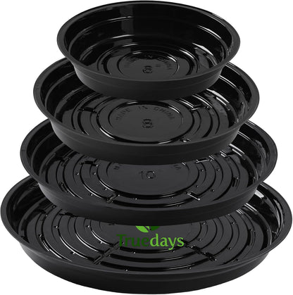 20 Pack Clear Plant Saucers - Flower Pot Water Trays for Indoor & Outdoor Plants