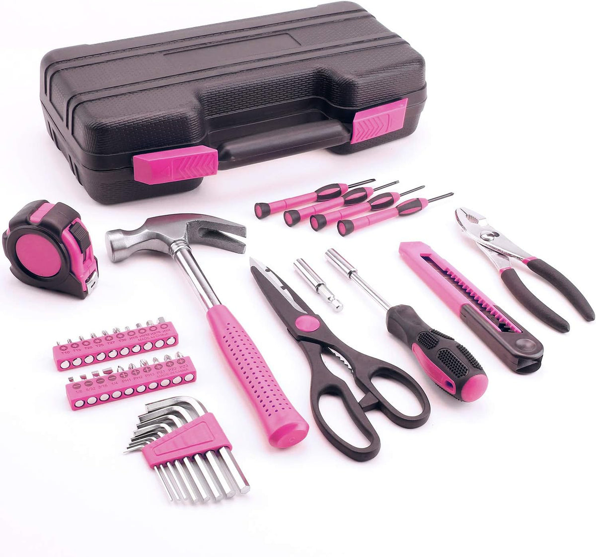 40-Piece Household Tool Kit for Women, Essential Tools for Home & Office