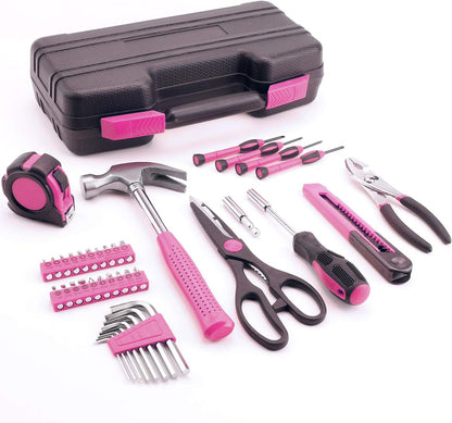 40-Piece Household Tool Kit for Women, Essential Tools for Home & Office